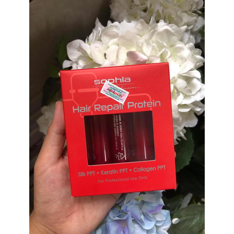 HAIR SOPHIA PROTEIN REPAIR PHỤC HỒI TÓC HƯ NÁT 13ML X 10 ỐNG