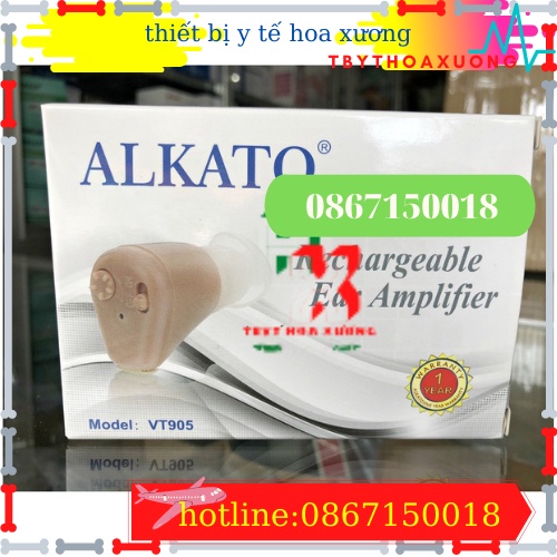 [Hàng Chính Hãng] Máy Trợ Thính Alkato Sạc Điện VT-905