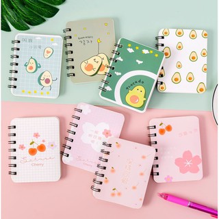 [Free Ship Đơn 50k ] Sổ tay cute mini lò xo ghi chép kế hoạch, công thức, từ vựng họa tiết bơ xinh xắn - Sổ tay KVH_SPOR