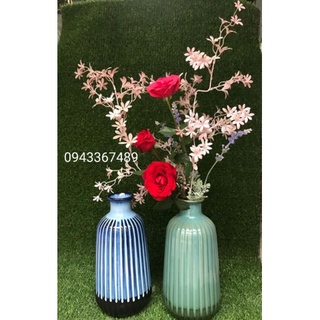 Lọ hoa KHẾ sứ Bát Tràng cao 36cm, 41cm, 45cm,men hỏa biến