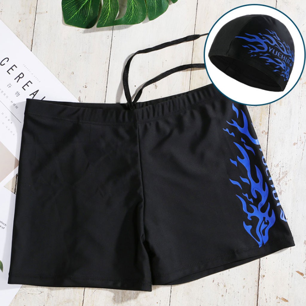 Quần bơi nam kèm mũ bơi năng động QB-001i - Hàng nhập khẩu