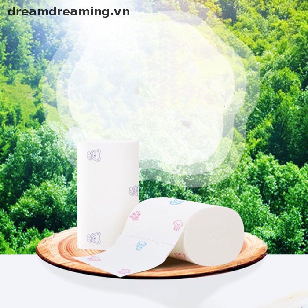 Cuộn Giấy Vệ Sinh Màu Trắng Mềm Mại Cho Nhà Vệ Sinh /