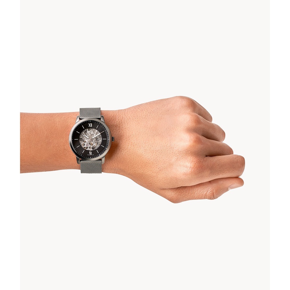 Đồng hồ nam Fossil ME3185 Automatic, dây thép không gỉ, chống nước 5 ATM, size 44mm, hàng chính hãng