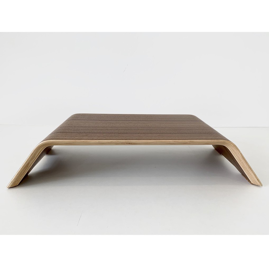 Kệ màn hình máy tính gỗ uốn cong Imac Stand - Veneer Walnut (Bản cao cấp) | BigBuy360 - bigbuy360.vn