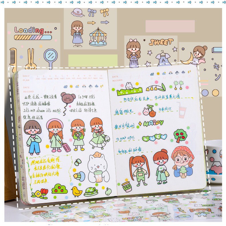 Bộ 1000 sticker chính hãng Telado, Sticker bóc dán thông minh cho trẻ