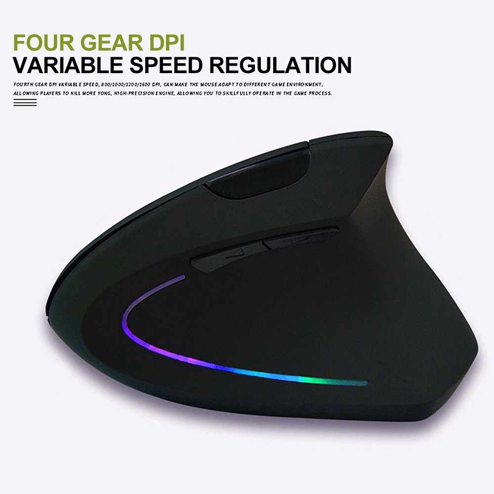 Sáng Tạo Thực Tế Cung Cấp Máy Tính Mát Shark Fin Ergonomic Thoải Mái Dọc Chuột Không Dây-ELLE