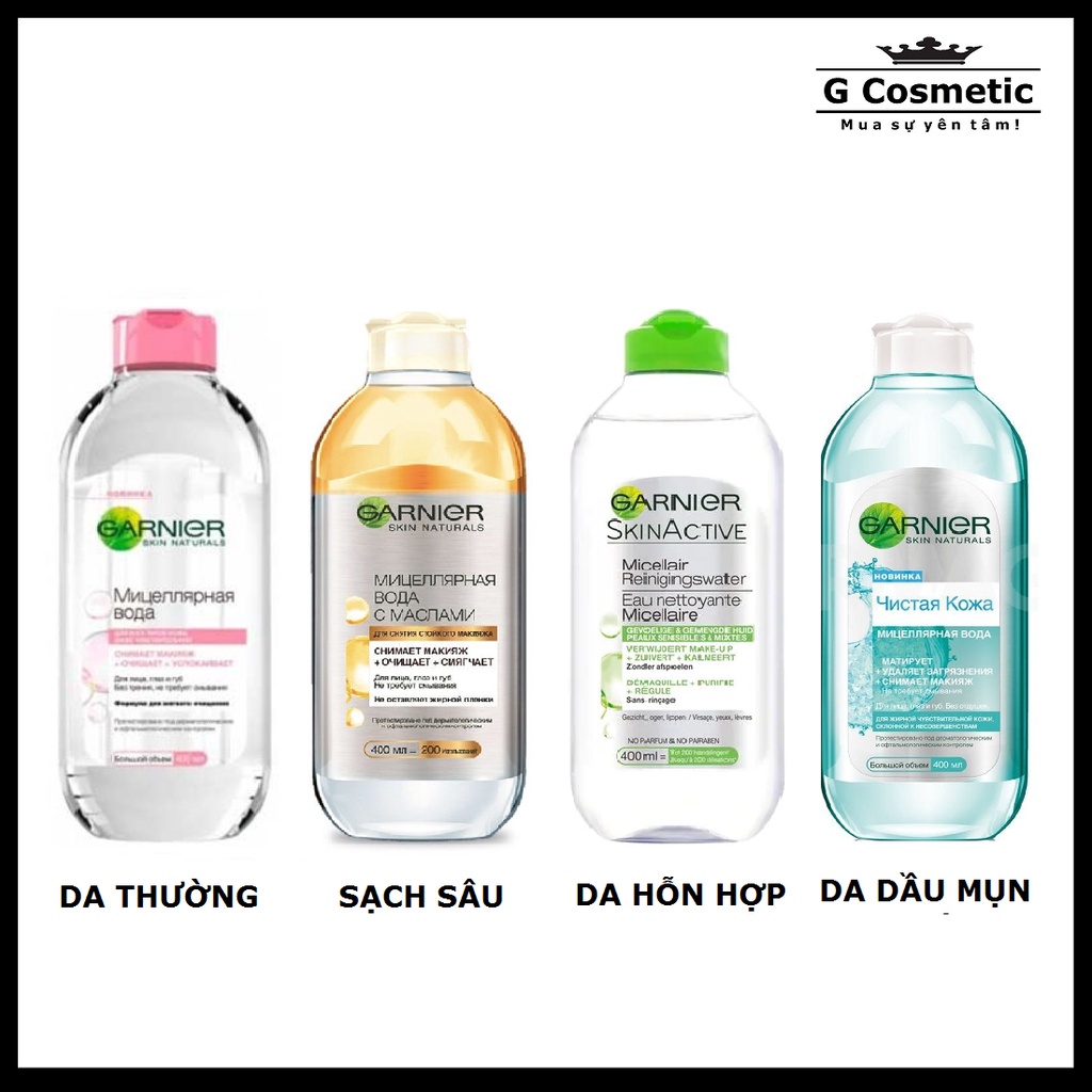 Nước tẩy trang Garnier 400ml