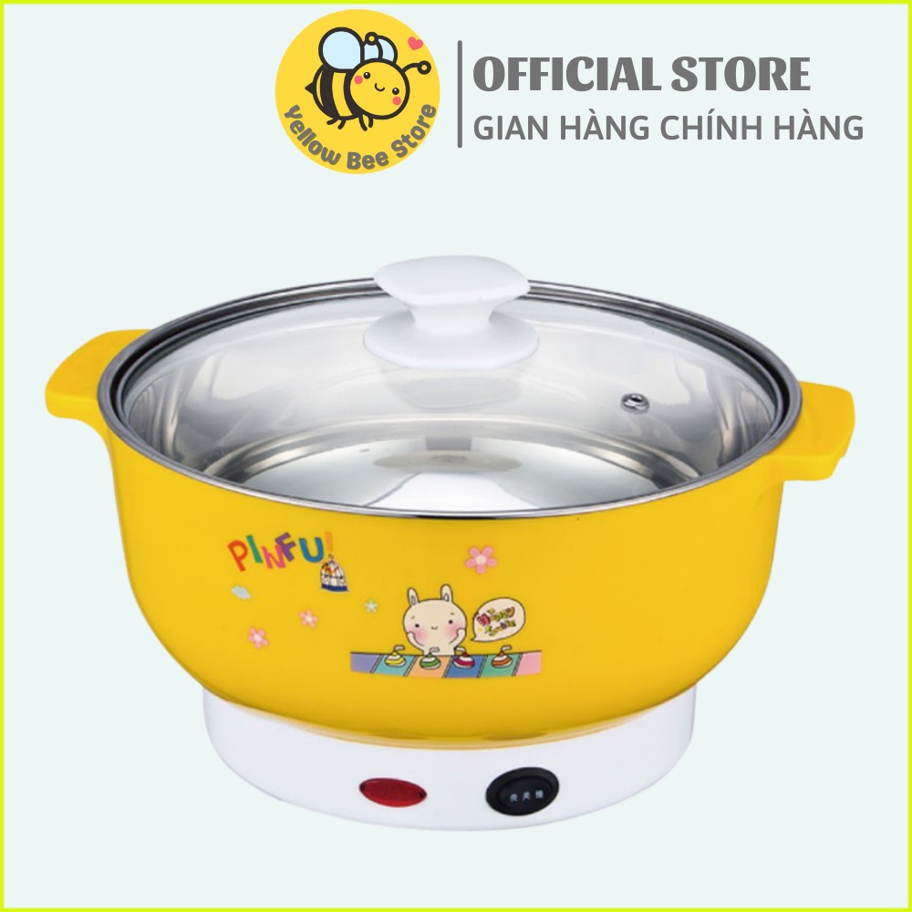 Nồi lẩu mini đa năng nikai 26cm công suất 1000w nhanh sôi, dùng được cho 3-4 người ăn, bảo hành 12 tháng
