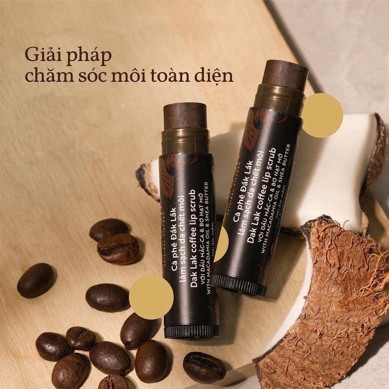 Tẩy Da Chết Môi Cà Phê Cocoon Dak Lak Coffee Lip Scurb