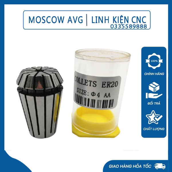 Đầu Kẹp Er20 Collet Er20 Kẹp Mũi CNC Rọ Er20 Dùng Cho Spindle CNC Cao Cấp