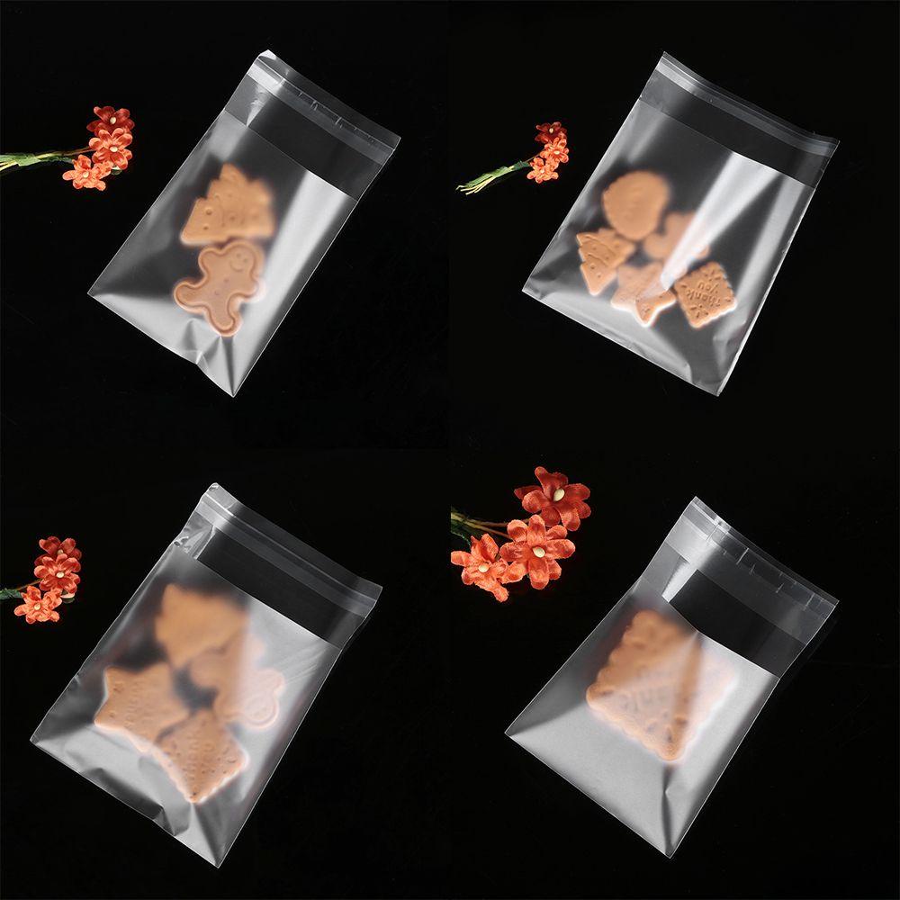 Set 100 Túi Đựng Bánh Quy Trong Suốt Mờ / Matte