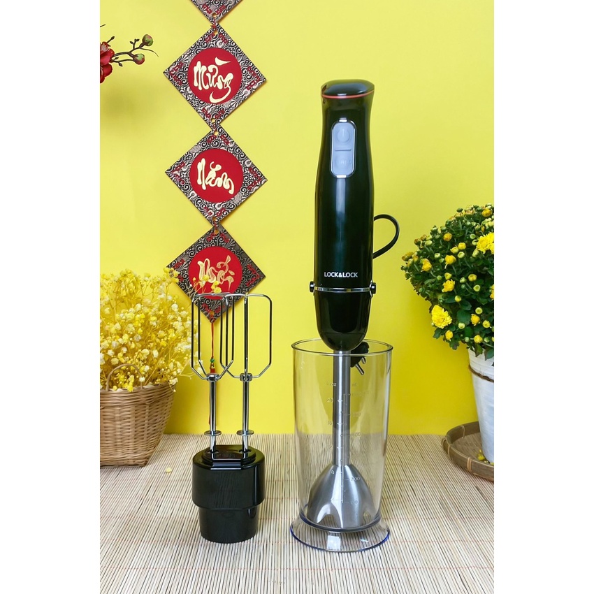 Máy xay cầm tay đa năng LocknLock EJM516BLK 1000W, 220-240V.