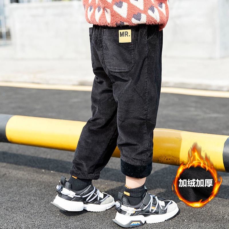 Quần Dài Vải Nhung Dày Dặn Phong Cách Mới 2022 Cho Bé Trai