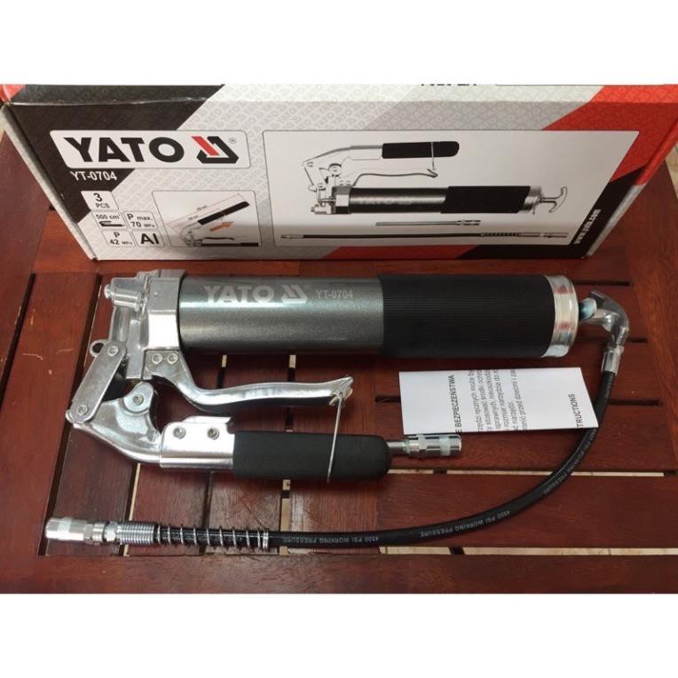 (CHÍNH HÃNG) SÚNG BƠM MỠ BẰNG TAY 500cc YATO YT-0704