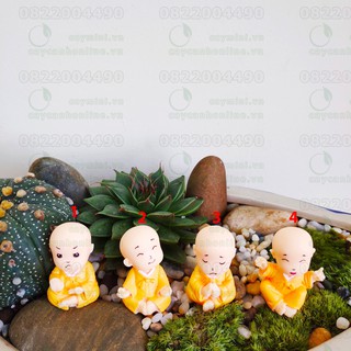 Phụ kiện trang trí tiểu cảnh Terrarium - Chú tiểu ngộ nghĩnh