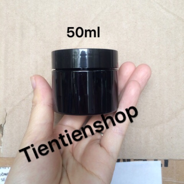 Combo 70 hũ nhựa đen 50g