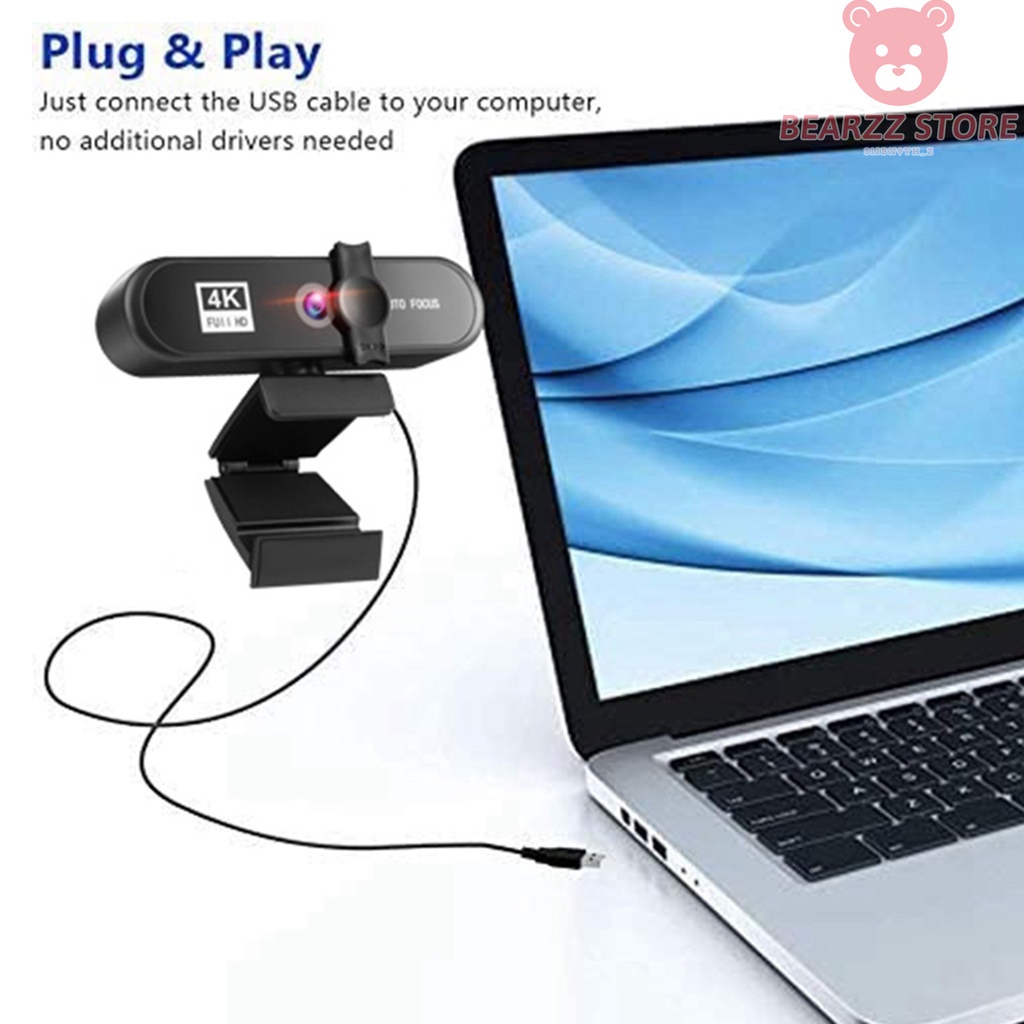 Webcam máy tính full hd 1080p 720p 2k 4k chuyên dụng stream học zoom online siêu nét tích hợp micro