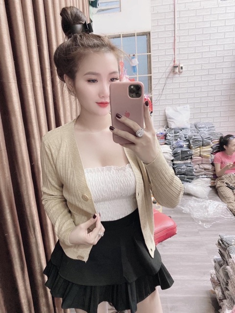 Áo Khoác Len Dệ Kim Mịn Đẹp