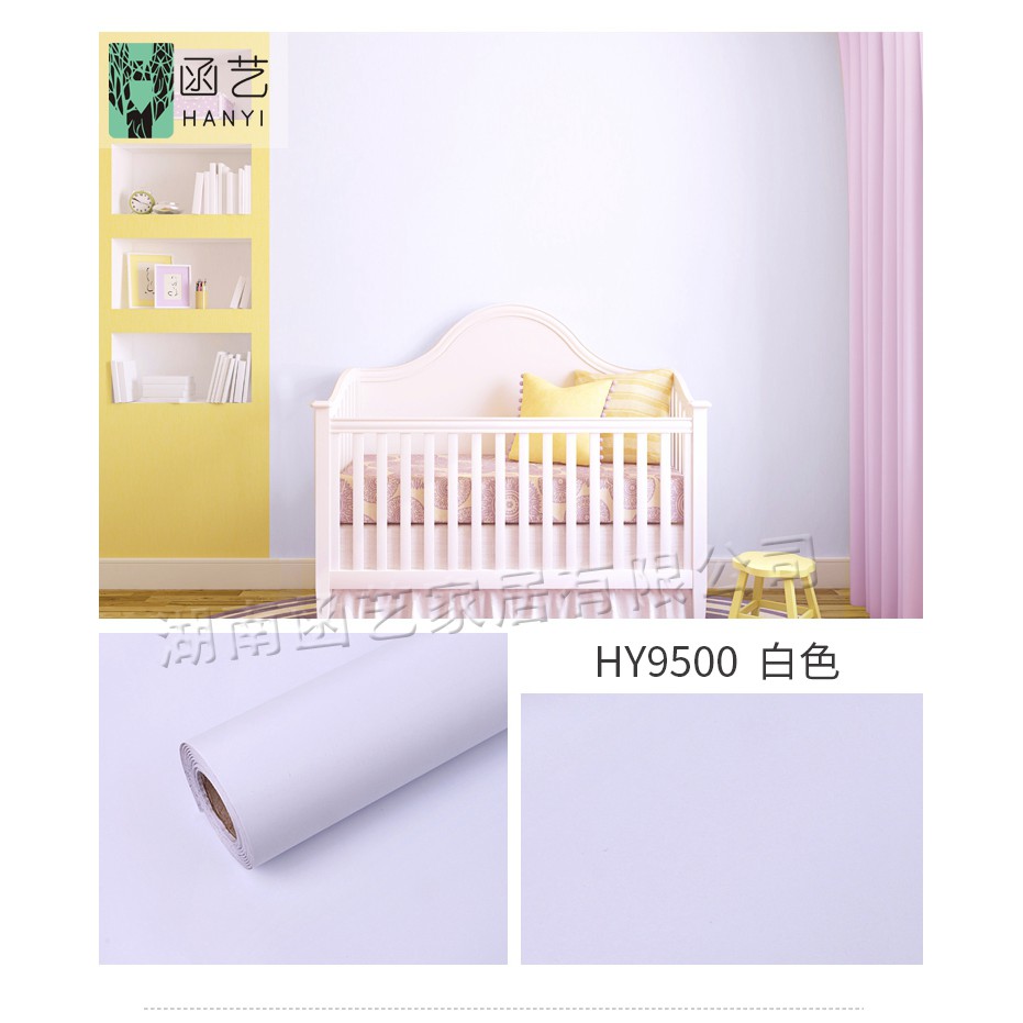 [Sale Sốc Xả Kho] Giấy Dán Tường Trắng Trơn 0.45*10m