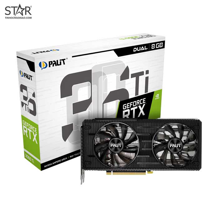 VGA Palit RTX 3060Ti 8G GDDR6 Dual V2