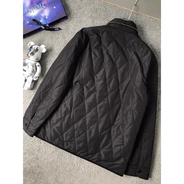 Áo khoác mùa đông cho nam vân hình thoi thương hiệu thời trang cao cấp Burberry BBR