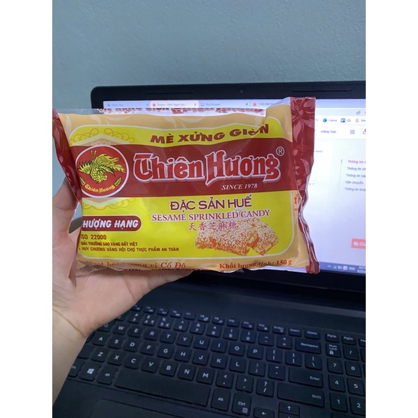 Kẹo Mè Xửng Giòn Thiên Hương 150Gram - ĐẶC SẢN HUẾ