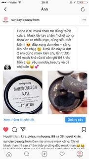 Mặt nạ than tre hoạt tính handmade