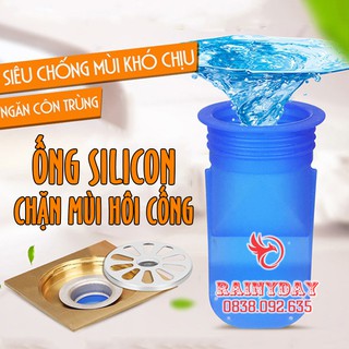 Ống chặn mùi hôi cống bộ nắp phễu thoát sàn chống trào ngược ngăn côn trùng khử mùi đường thoát nước