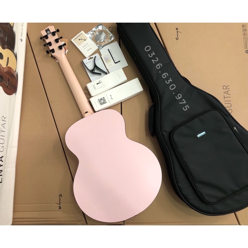 Đàn Guitar Enya X1P màu hồng - Tặng bộ phụ kiện chính hãng