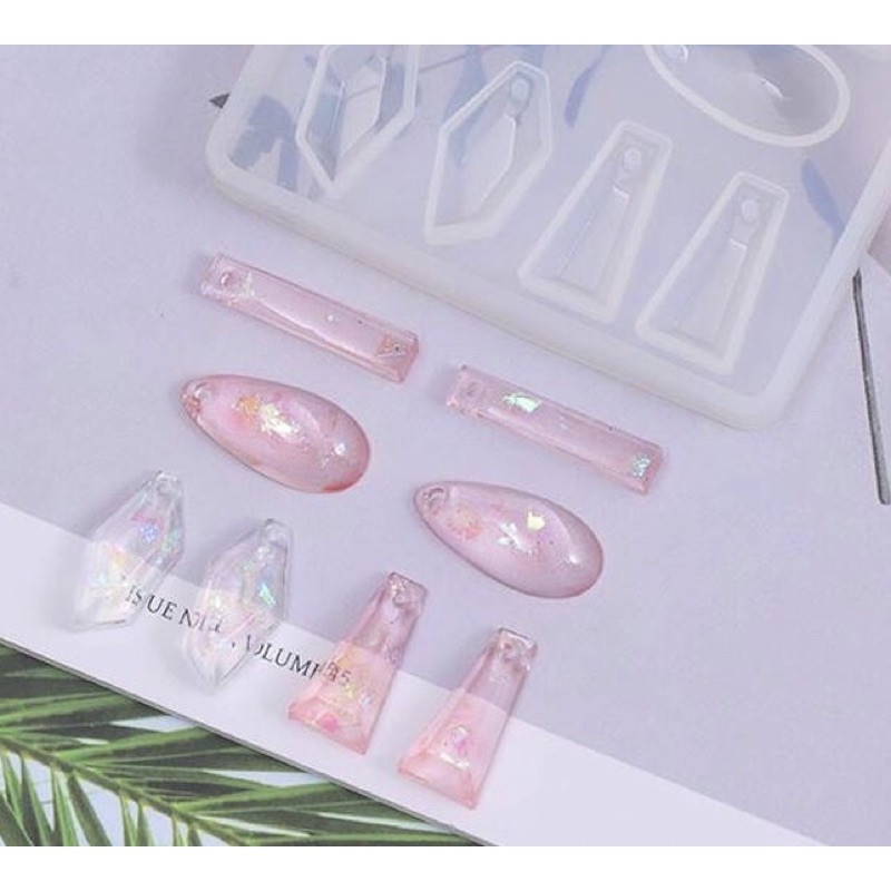 Khuôn resin mặt bông tai theo cặp