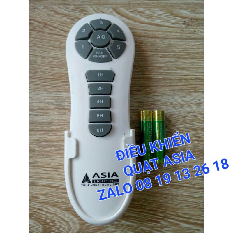 Quạt trần 5 cánh ASIA QT05, có điều khiển từ xa, quạt mát chạy êm, công suất tối đa 80W