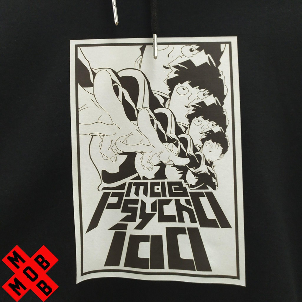 Áo Hoodie Unisex Form Rộng MOB PSYCHO 100 2
