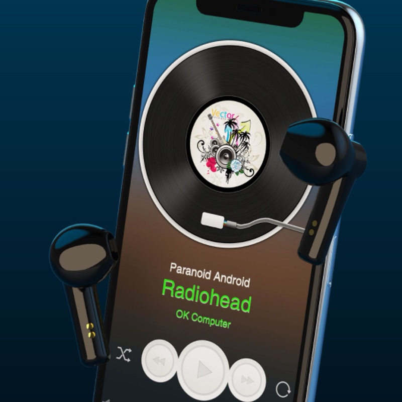 Tai Nghe Nhét Tai PKCB319 Kết Nối Không Dây Bluetooth Thể Thao Màn Hình Led Chống Thấm Mồ Hôi - Hàng Chính Hãng PKCB