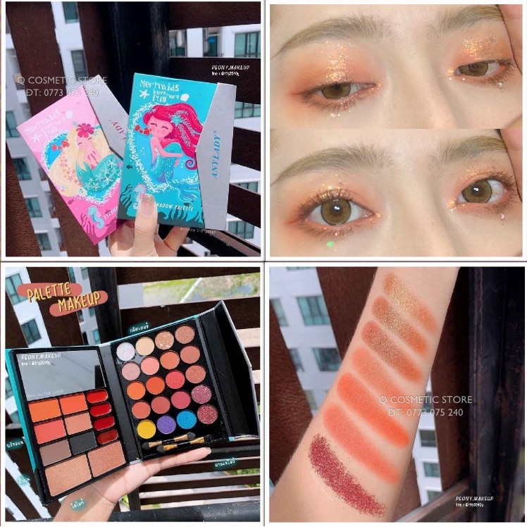 SET KIT TRANG ĐIỂM ANYLADY MERMAIDS HAVE MORE FUN 5 IN 1