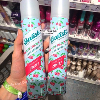 Dầu gội khô Batiste cherry Cao Cấp làm tóc sạch, tơi mềm và dưỡng tóc - Dòng vegan hữu cơ Mua tại Đức