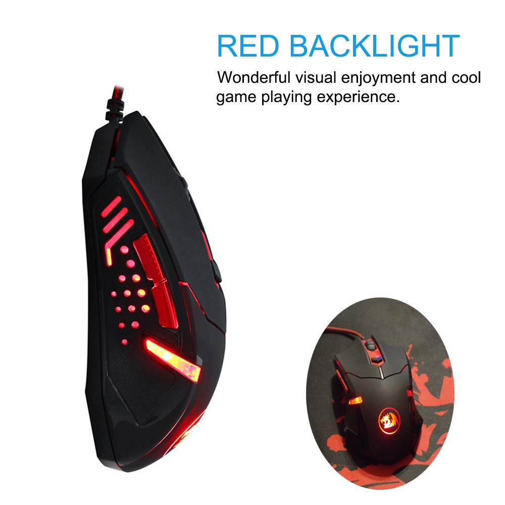 Chuột Chơi Game Redragon M601 Xoay 3200 Dpi