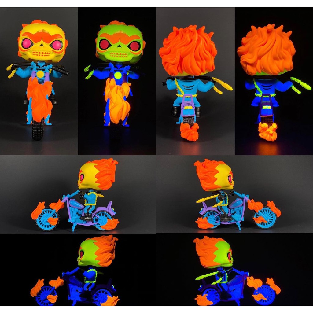 Mô Hình Funko Pop! Rides Black Light Ghost Rider - Funko Shop Exclusive