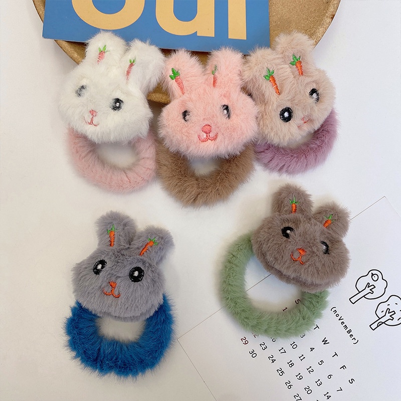 Dây Cột Tóc Hình Thỏ Xinh Xắn Phong Cách Hàn Quốc Cho Nữ