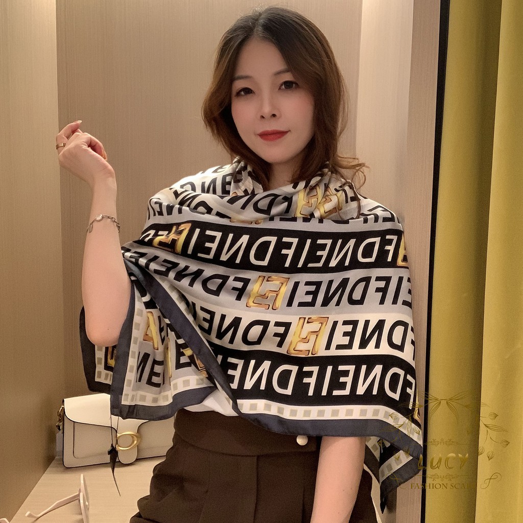 Khăn Choàng Vuông 110x110cm(43inch) WJ1014-20 Bằng Vải Lụa Cho Nữ