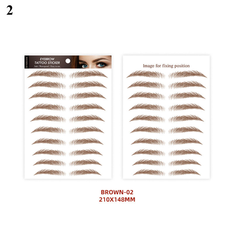 Hình xăm 4D Phong cách không thấm nước Eyebrow Sticker