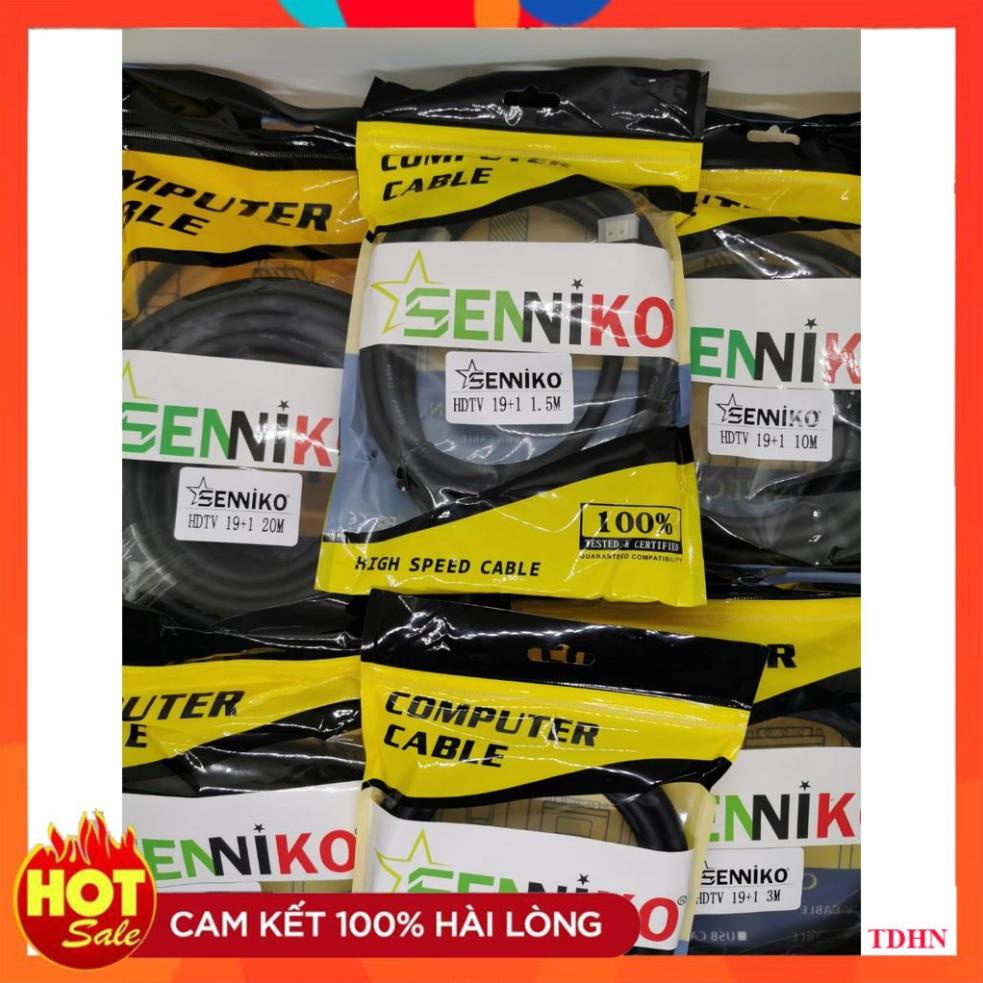 [Hãng] Cáp Hdmi Senniko 2.0 hỗ trợ 3D, 4K 10M Chính hãng Bảo hành 1 năm