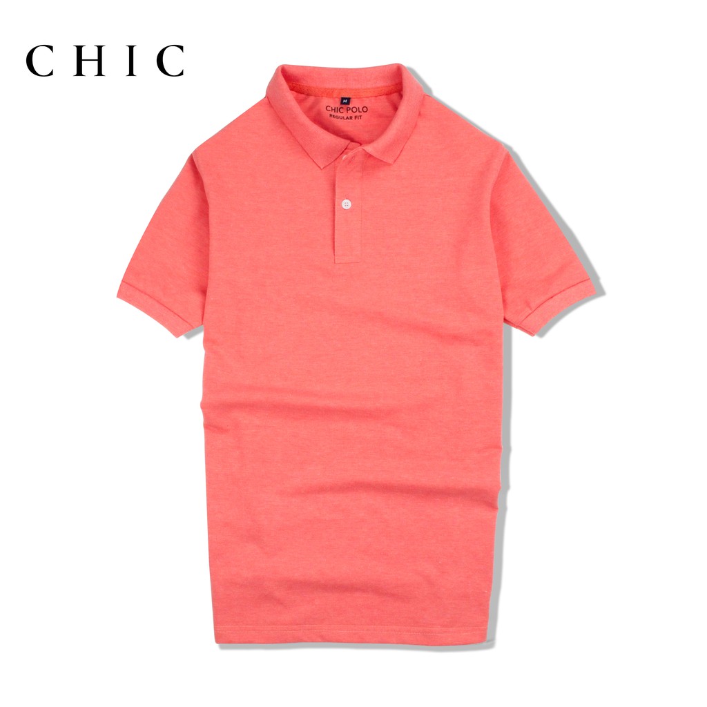 Áo thun nam ngắn tay cổ trụ basic CHIC, Áo polo vải cá sấu cotton phong cách hiện đại 5 màu | BigBuy360 - bigbuy360.vn