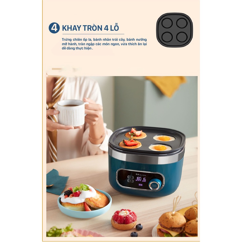 Nồi chiên không dầu đa năng Donlim DL7711, Dung tích 2.5 Lít, công suất 1000W, Bảo Hành 12 Tháng