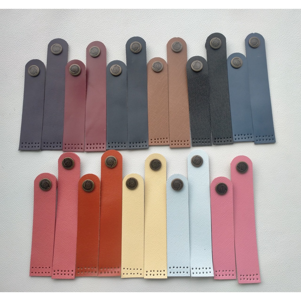 DÂY DA cài miệng túi xách handmade, khoá miệng túi cho sản phẩm thủ công