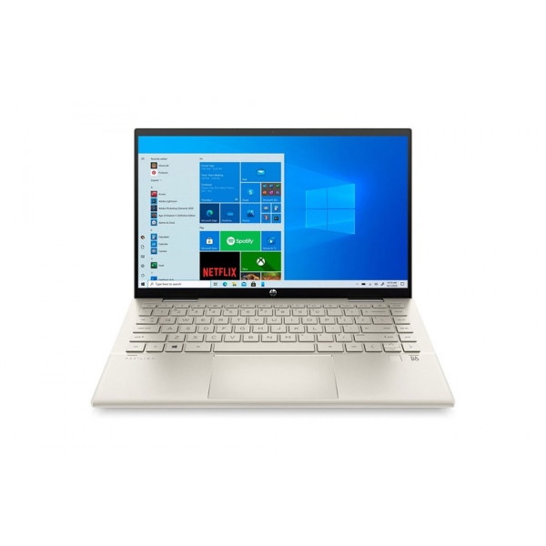 Laptop HP Pavilion X360 14-dy0075TU (46L93PA) (i7-1165G7/8GD4/512GSSD/14.0 FHDT/PEN/FP/Vàng/Win11SL) Hàng chính hãng