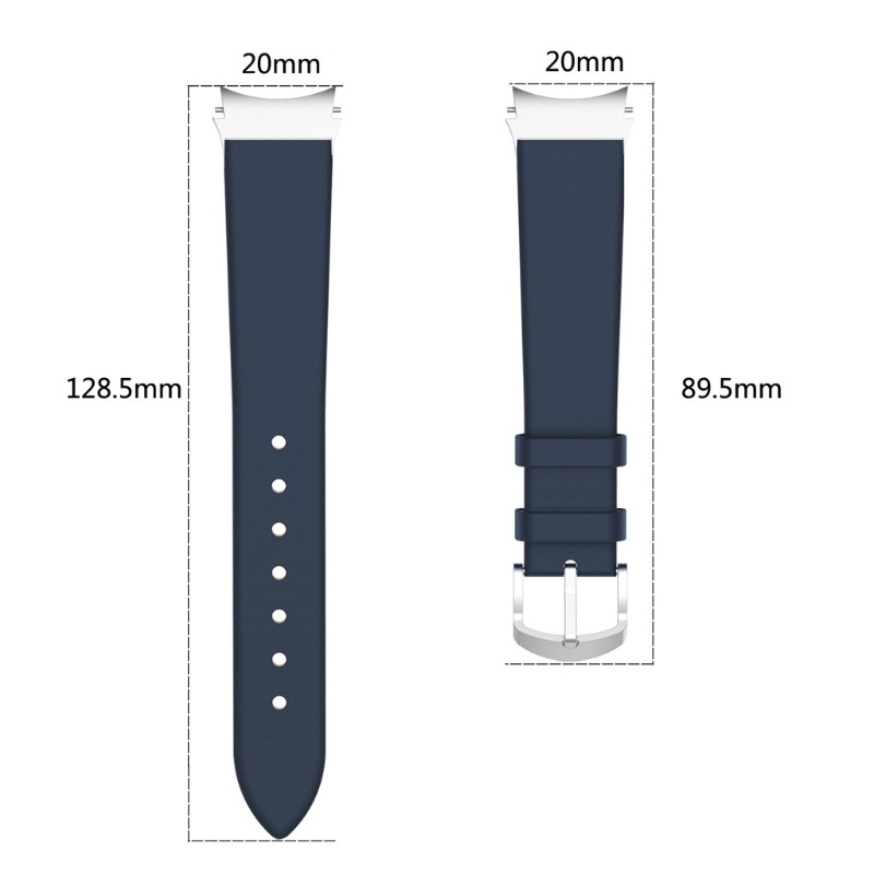 Dây đeo thay thế bằng da cho đồng hồ thông minh Samsung-Galaxy Watch 4/Watch4 Classic 42mm/40mm