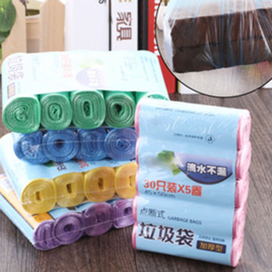 Túi đựng rác 1 cuộn Túi đựng rác bền dùng một lần Nhà bếp Phòng tắm Phòng tắm dùng một lần