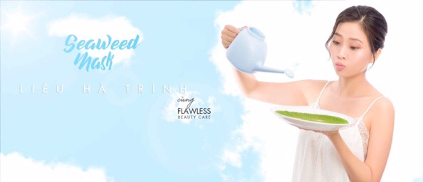 Mask mặt nạ hạt tảo biển Flawless 100% thiên nhiên