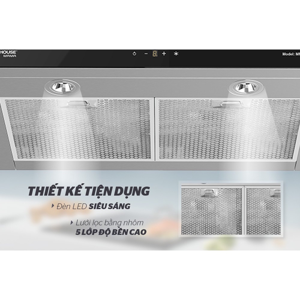 Máy hút mùi cao cấp chữ "T" Sunhouse Mama MMB6817-70