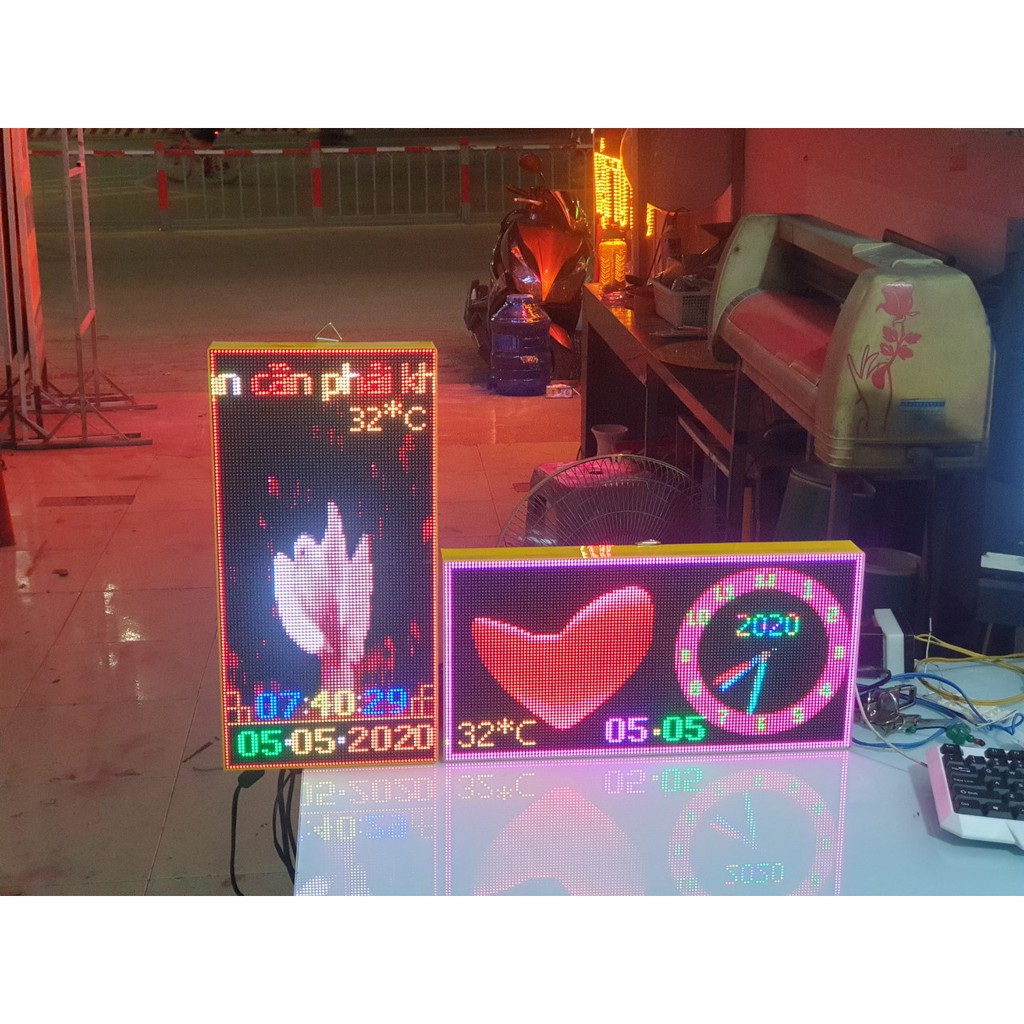 ĐỒNG HỒ LED MAGIC CLOCK P3 192*384 P2.5 160X320mm